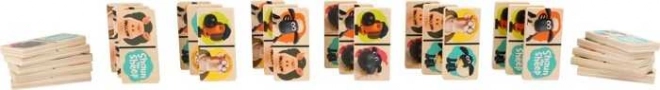 Domino en bois Mouton Shaun