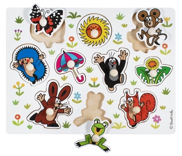 Detoa Puzzle en bois Krtecek grand modèle