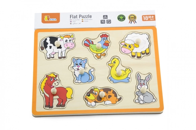 Puzzle en bois Ferme des animaux Viga