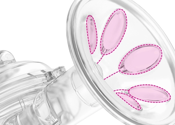 Embout d’aspiration anatomique confortable