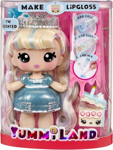 Poupée Yummiland avec gloss à lèvres DIY Callie Birthday Cake