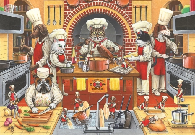 Puzzle Cuisine animale 500 pièces