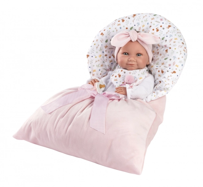 Llorens 73901 NOUVEAU-NÉ FILLETTE - poupée réaliste bébé avec corps tout en vinyle - 40 cm