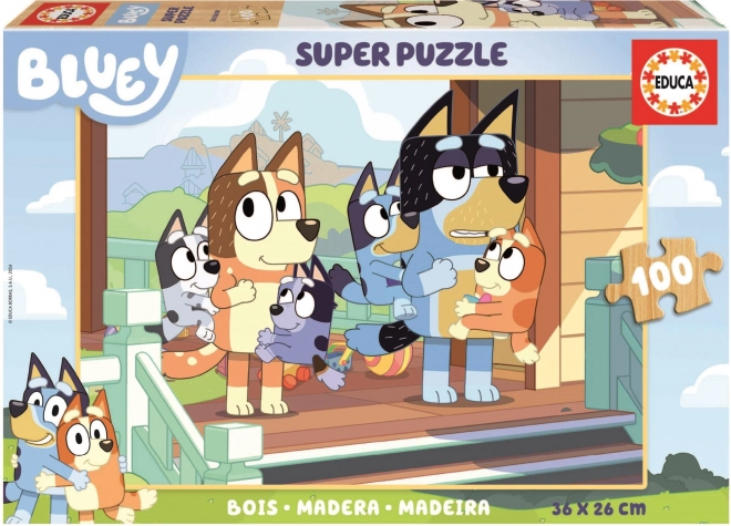 Educa puzzle en bois Bluey 100 pièces