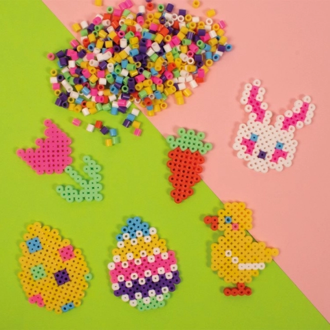 PLAYBOX Perles à repasser dans un seau - couleurs du printemps 5000pcs