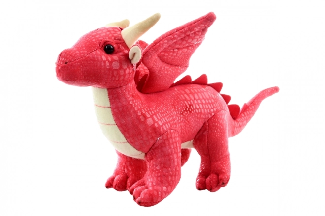 Dragon rouge en peluche écologique