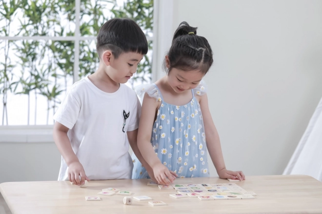 Jeu éducatif VIGA puzzle en bois pour apprendre les sens