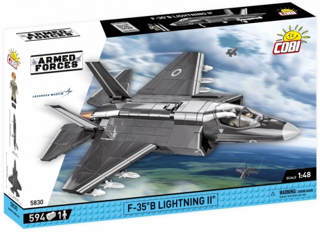 Modèle d'avion de combat F-35B Lightning II en briques