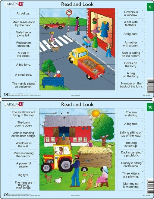 Puzzle anglais – vocabulaire, 16 pièces