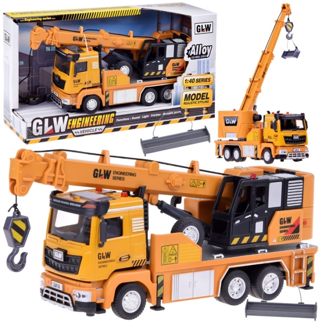 Auto avec grue avec son et lumière