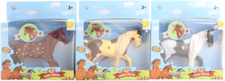 Petit cheval en plastique en boîte