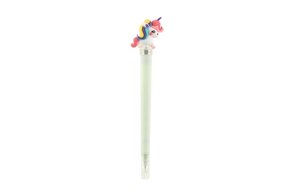 Stylo lumineux licorne en plastique à piles 3 couleurs