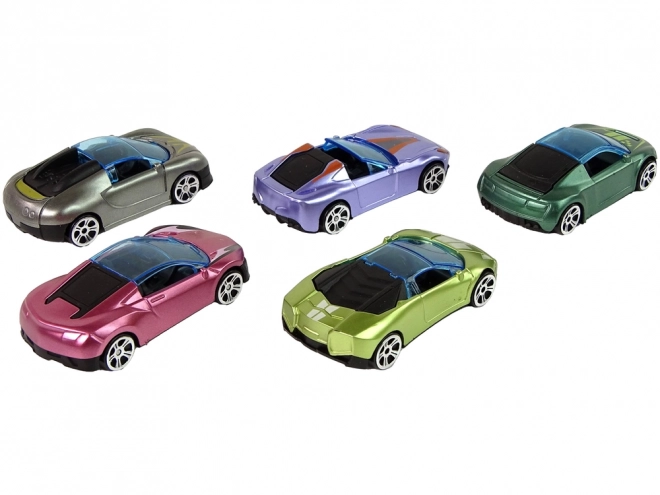 Ensemble de petites voitures colorées 5 pièces