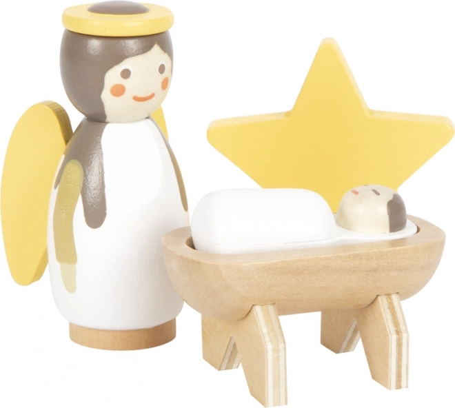 Petite Crèche de Noël en Bois