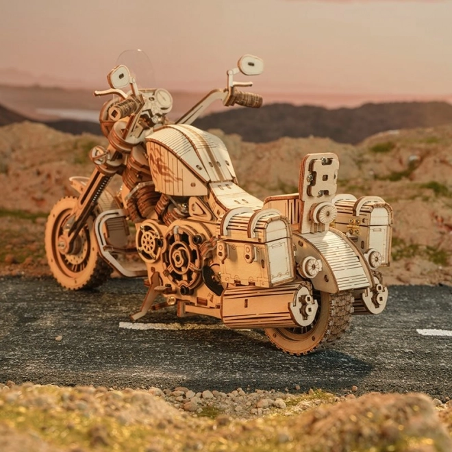 Moto Cruiser LK504 - Maquette en bois 3D
