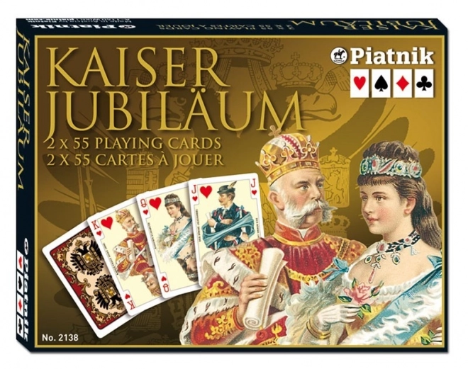 Cartes à jouer de luxe Kaiser Jubiläum