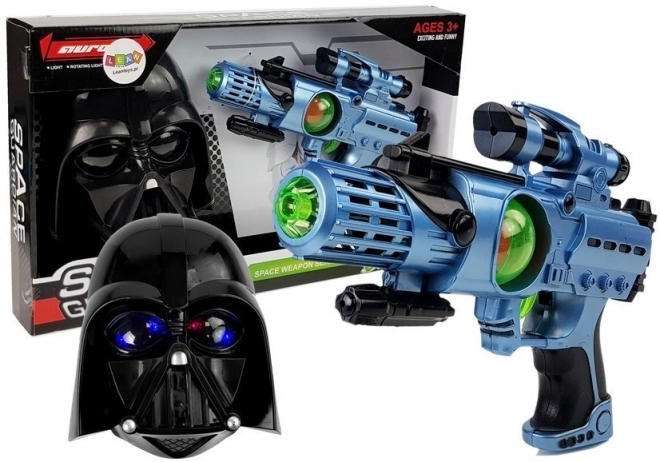 Ensemble de masques Pistolet Laser Guerrier Cosmos