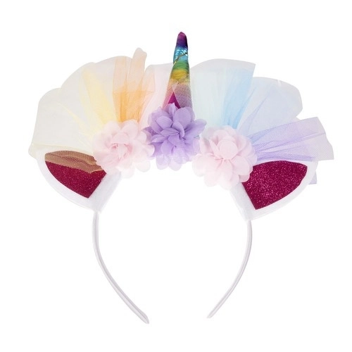 Costume de Licorne avec jupe arc-en-ciel et ailes