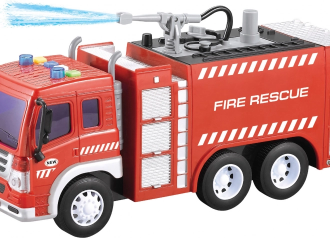 Camion de pompiers avec canon à eau et effets 27 cm