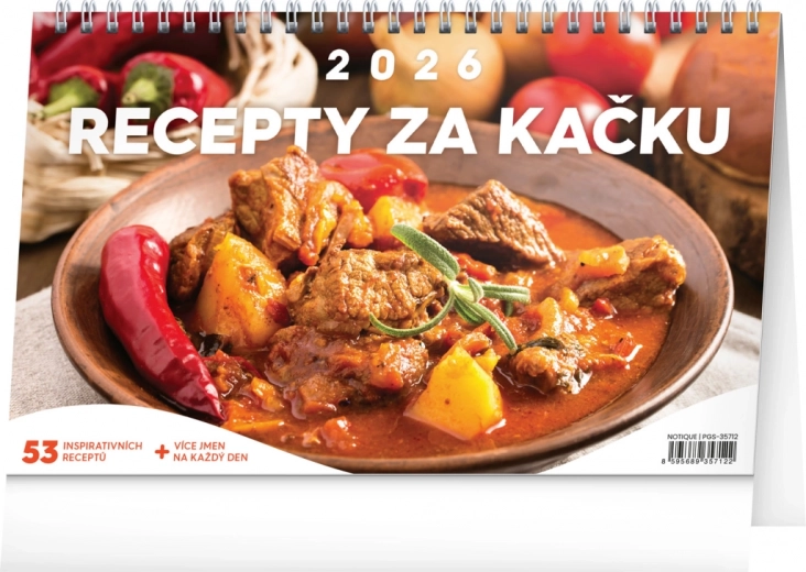 Calendrier de bureau Recettes à petit prix 2026