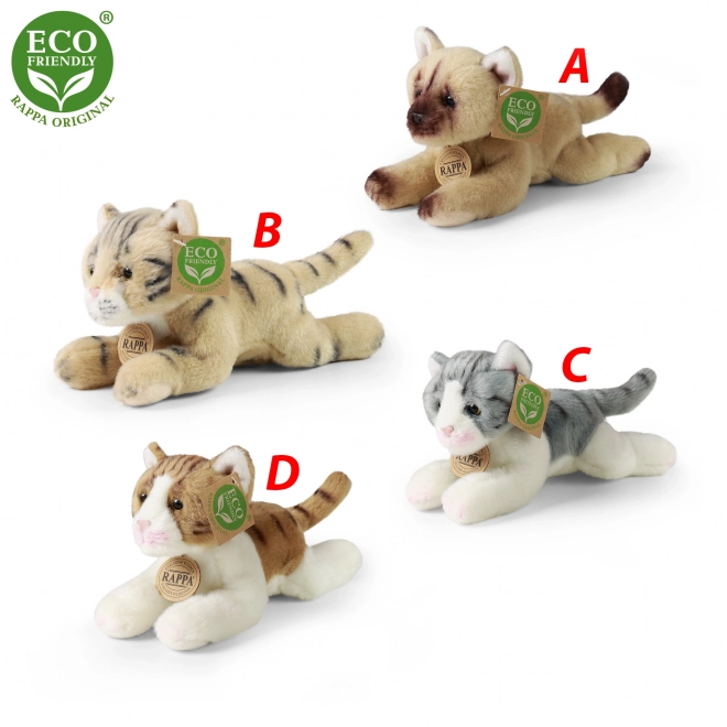 Chat en peluche 18 cm écologique
