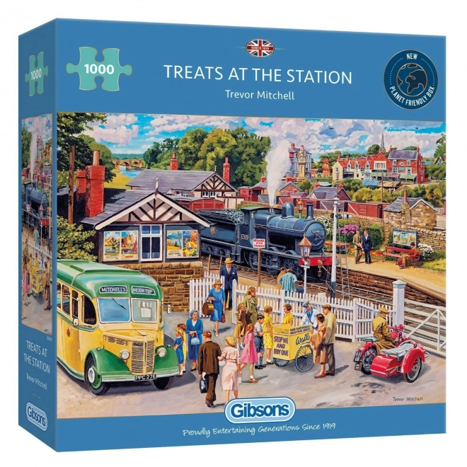 Puzzle GIBSONS Casse-croûte à la gare 1000 pièces