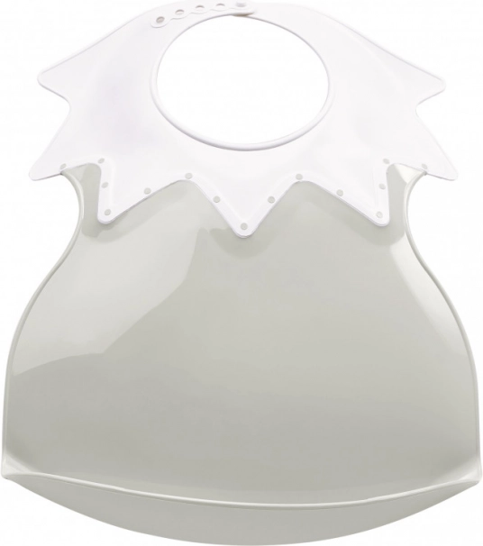Bavoir en plastique avec col, Grey Charm