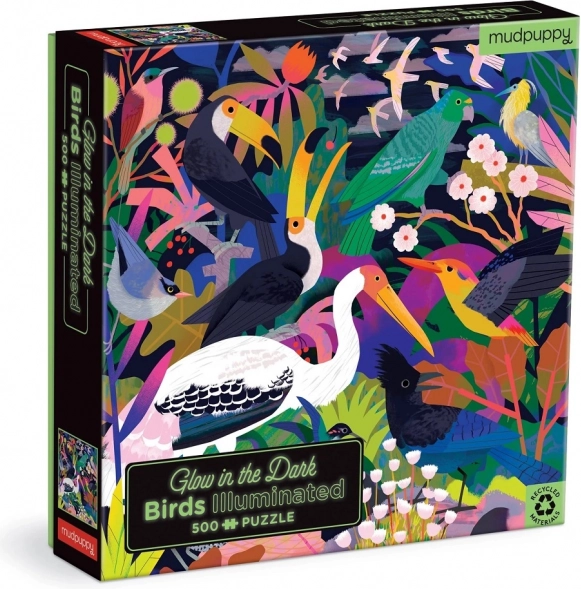 puzzle lumineux oiseaux 500 pièces