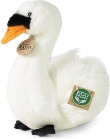 Cygne en peluche assis 23 cm écoresponsable