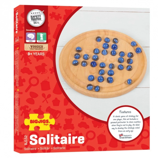 Bigjigs Toys Solitair en bois