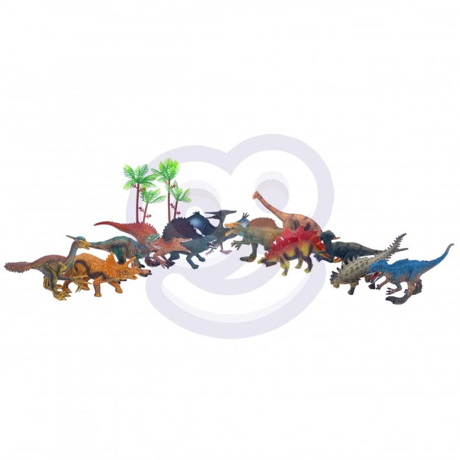 Ensemble de dinosaures XL avec base