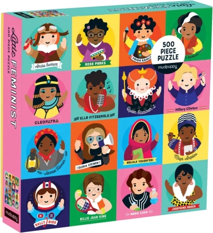 mudpuppy little feminist puzzle femmes remarquables 500 pièces