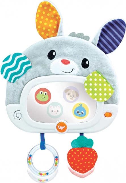 Lapin miroir pour lit bébé