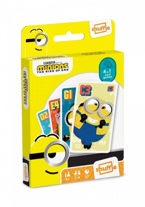 Jeu de cartes Shuffle Fun 4 en 1 Minions : Entrée Gru