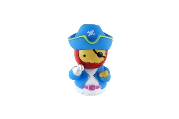 Marionnettes à doigts pirates 5 pcs en caoutchouc 6cm sur carte 16,5x20cm