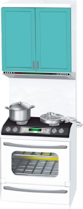 Cuisine pour enfants avec effets, 10 × 8 × 32 cm