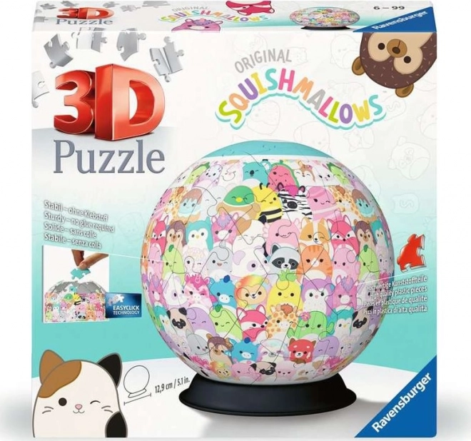 RAVENSBURGER 3D Puzzleball Squishmallows 72 pièces