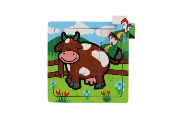 Mini puzzle Mes premiers animaux - 9 pièces