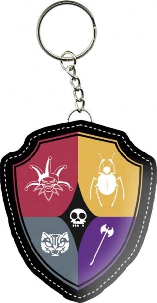 Porte-clés Wednesday – pendentif en caoutchouc avec œillet métallique