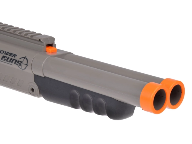 Grande carabine à double canon pour balles en mousse