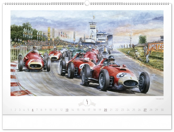 Calendrier mural NOTIQUE Oldtimers – Václav Zapadlík 2025, 64 x 42 cm