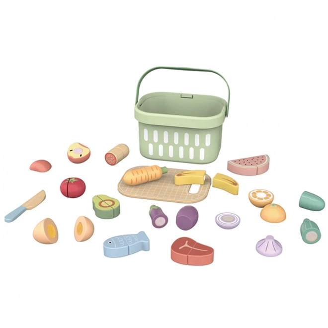Set de découpe alimentaire en bois Tooky Toy