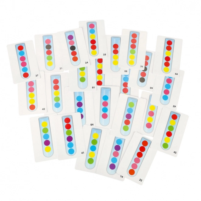 Puzzle éducatif - billes Montessori colorées