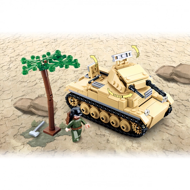 Sluban WWII M38-B0691 Char allemand Panzer II