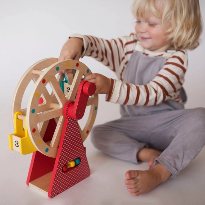 Petit Collage Grande roue en bois
