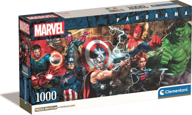 Puzzle Panorama Avengers 1000 Pièces