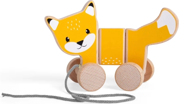 Renard à tirer en bois FSC BIGJIGS TOYS