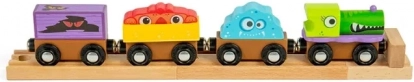 Bigjigs Rail train en bois Monstres
