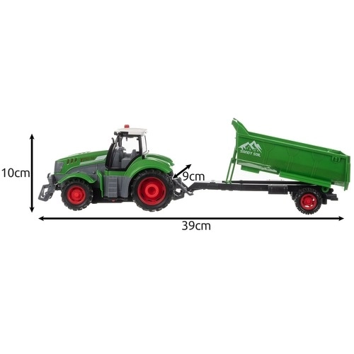 Tracteur télécommandé Kruzzel avec remorque