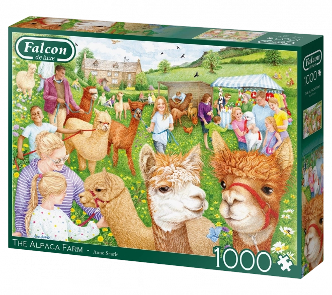 Puzzle Ferme avec des alpagas - 1000 pièces